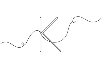 Obraz premium Different capital letters of the alphabet sign continuous one line art single drawing on white background minimalist monoline elegant calligraphy and script type concept symbol vector illustration
