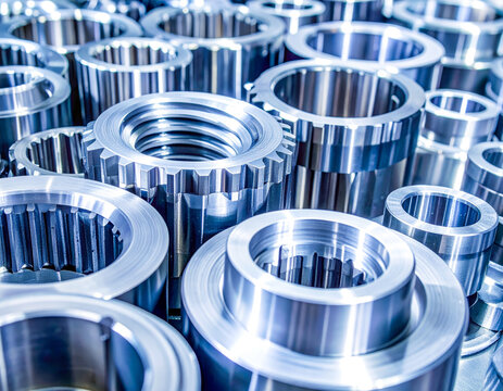 Precision-Machined Threaded Metal Rings and Cylindrical Components