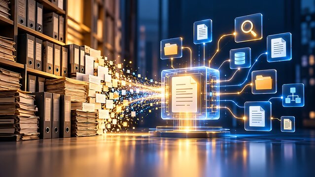 Digitization and Organization of Physical Archives to Digital Database
