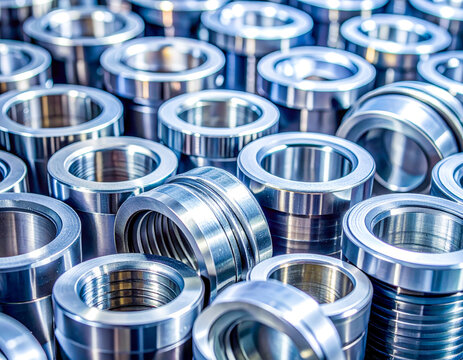 Precision engineered metal parts for industrial manufacturing process