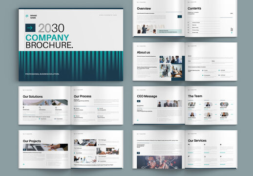 Company Profile Brochure Landscape Template