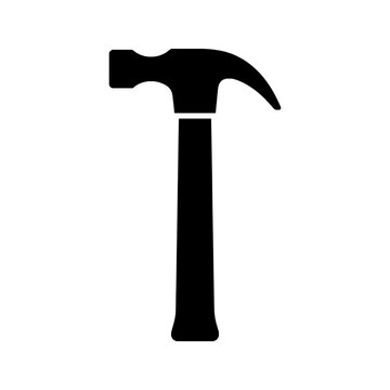 Flat vector claw hammer icon