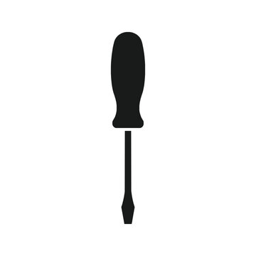Screwdriver vector icon silhouette
