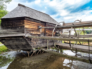 Tratidional mill in Astra museum, Romania © estivillml