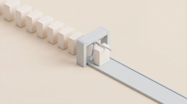 Isometric Blocks Queuing at a Single Gate as a Rate Limiting Metaphor