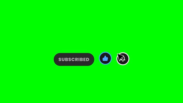 A massive 3x scaled version of the floating bubbles YouTube subscribe animation. Features oversized UI elements, staggered pop-ups, continuous hovering motion, and natural cursor arcs.