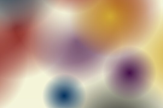 Soft cream bokeh background with purple, blue and golden blurred lights