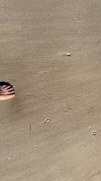Camminare in spiaggia