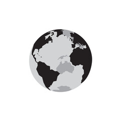 Obraz premium globe on black background