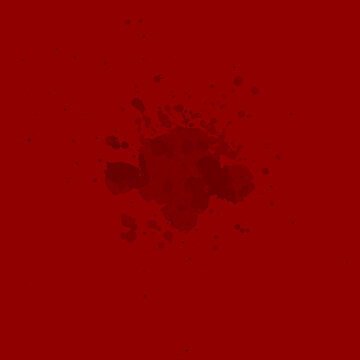 Red paint splatter texture isolated on red background with ink splatter paint splash effect abstract element graphic design liquid splas