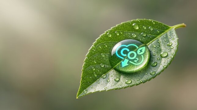 Close-up of water droplet on green leaf with reflection