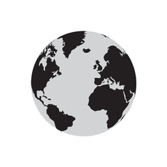 globe on white background © Husin Amami