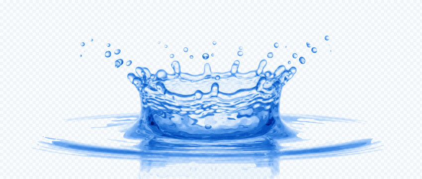 Easy-to-edit vector layers. Water splash crown with clear droplets. Useful for mockups and editorial layouts. Five separate layers make the artwork easy to adapt to different designs.
