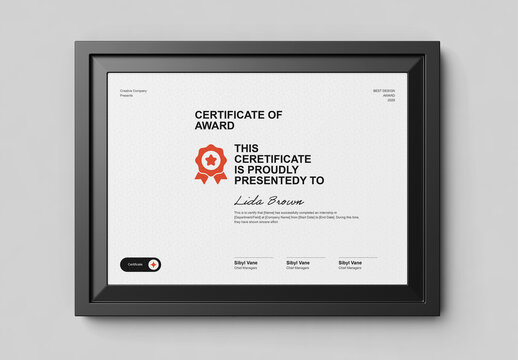 Modern Certificate of Achievement Template