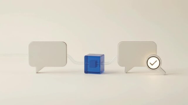 3D Animation of Light Data Transfer and Search Verification