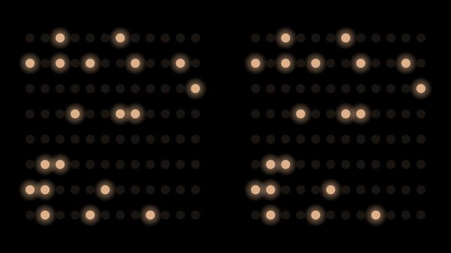 Glowing constellation matrix grid abstract technology motion footage