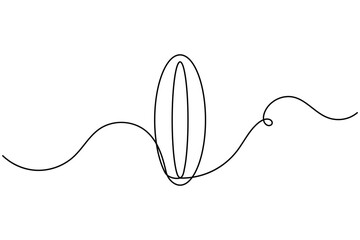 Obraz premium Modern digit counting number icon sign continuous one line drawing single art on white background minimalist monoline indicator of success achievement numeral figure concept symbol vector illustration