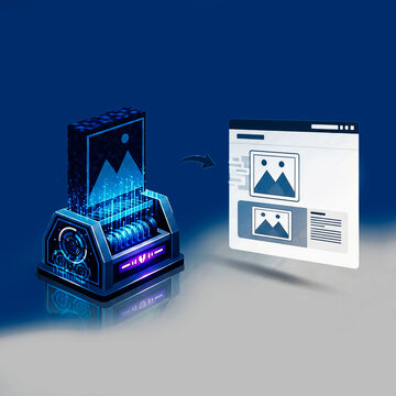 Web automation and content management concept visualization
