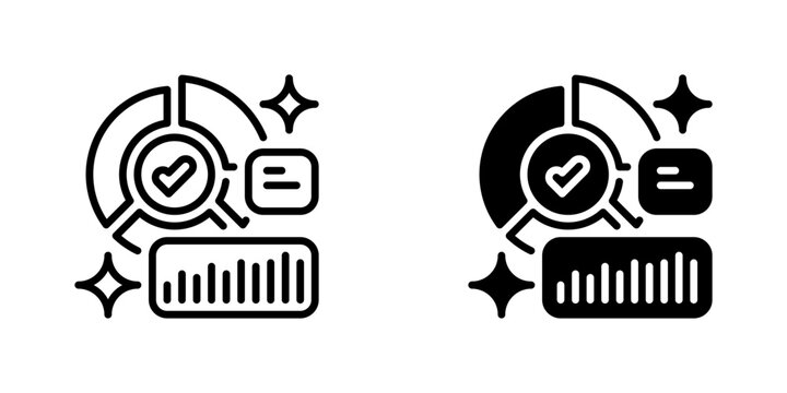 Pie Chart Segment Line Icon, Outline Symbol for data visualization, statistics, analytics, reporting, and presentation. Vector Sign Icon.