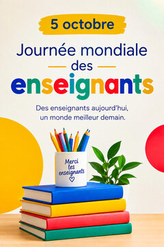 Affiche journ&eacute;e mondiale des enseignants