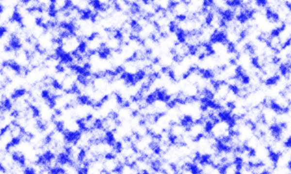 Abstract blue and white tie-dye texture background with mottled watercolor sponge pattern   Blue acid wash denim texture vector background for retro fabric print and apparel textile design   Indigo bl