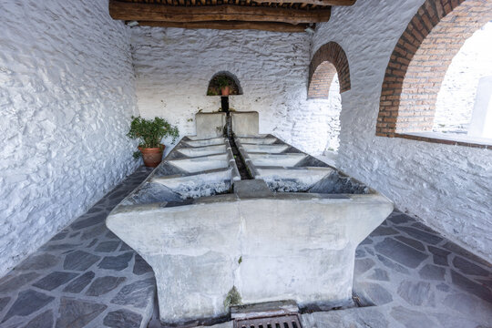 Fuente del Cerrillo washhouse in Pampaneira, Granada, Andalusia, Spain