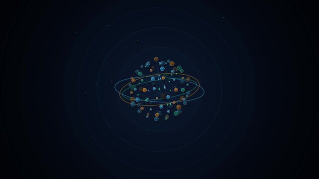 Conceptual digital visualization of a quantum neural singularity representing artificial intelligence deep learning and advanced neural network data processing in a futuristic cosmic grid