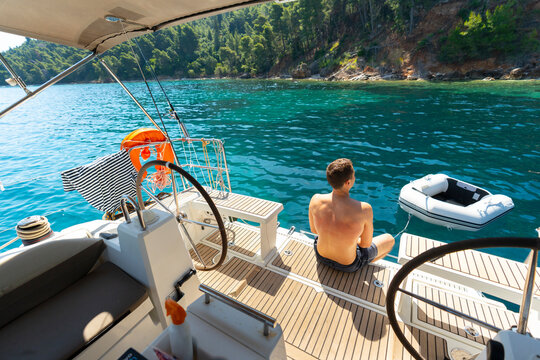 Relaxing Sailing Lifestyle on Yacht