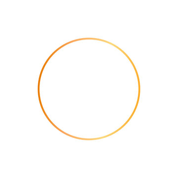 Golden Circle Frame, Minimalist Luxury Ring Border Vector Element for Premium Branding, Badge, and Wedding Invitation Design