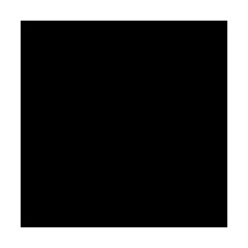 Solid Black Square Vector Icon Isolated on White Background for Minimalist Graphic Design, Modern Logo, UI Button, and Layout Template