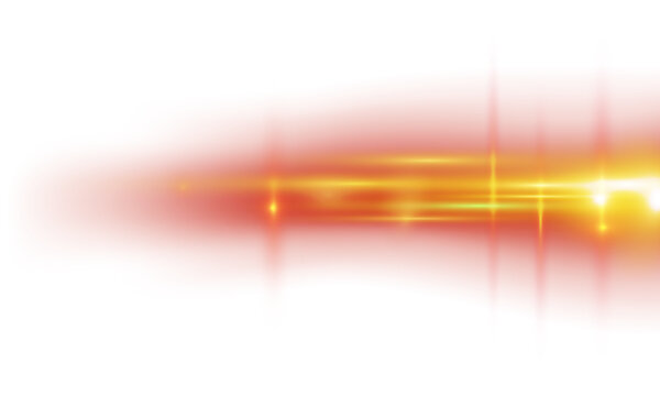 Red and yellow glowing motion blur light streak background with vibrant gradient rays abstract speed effect and dynamic horizontal energy beams