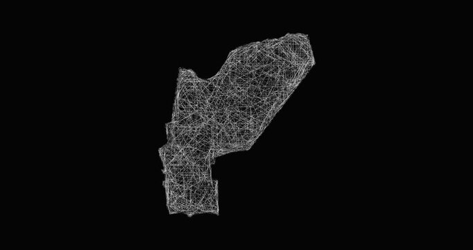 Sketch Saint John the Baptist outline map animation - smooth progressive reveal