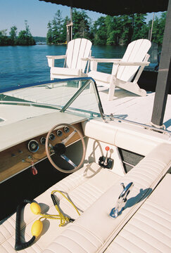 Nobody Vintage Style Boat at Lake Nobody film