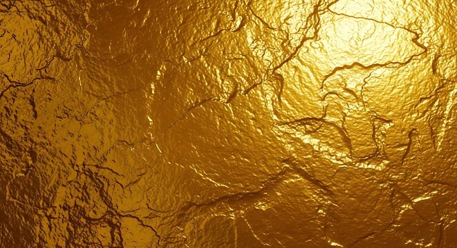 Luxurious shimmering golden texture with elegant cracked pattern background