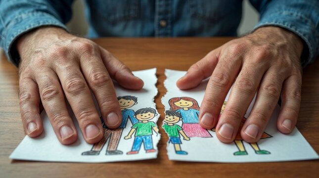 Problem&aacute;tica social por la custodia de los hijos, divorcios y problemas judiciales.