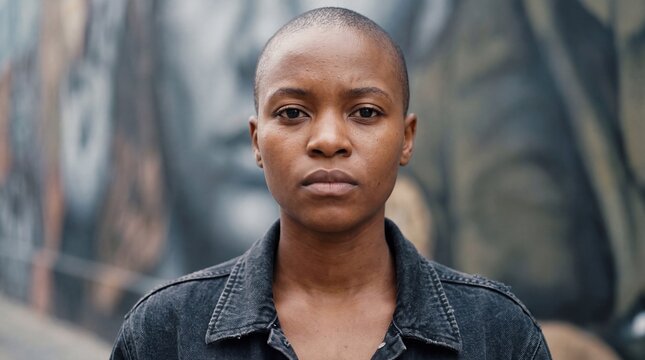 Youth Activism, A powerful depiction of a young activists determined face, inspiring social change