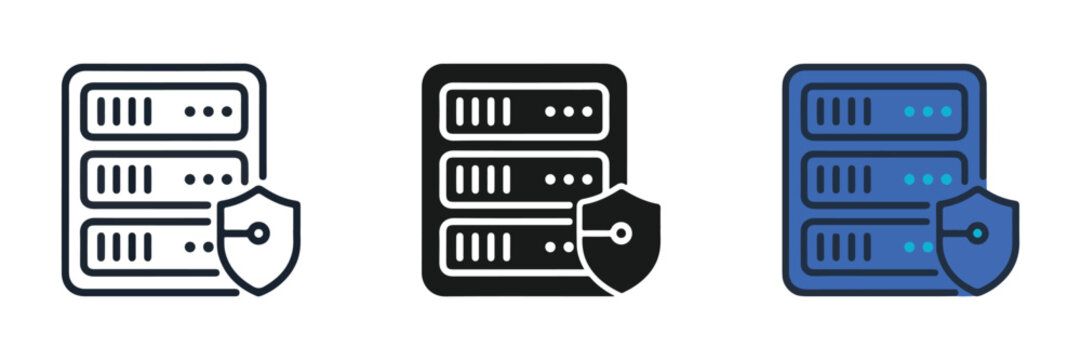 Dedicated Server Hosting Infrastructure Icon