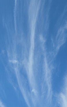 Beautiful blue sky with white clouds, wallpaper
