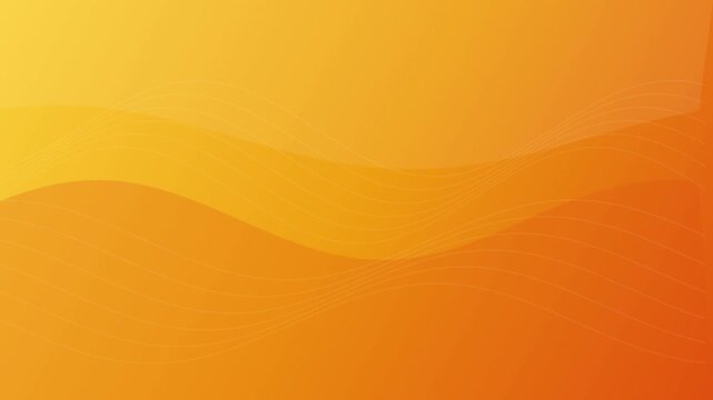 Abstract orange gradient background, with flowing wave, lines and soft, motion waves