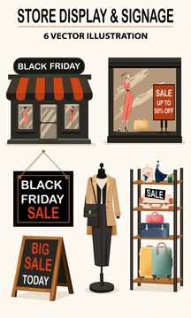 Set of advertising banners for an autumn sale