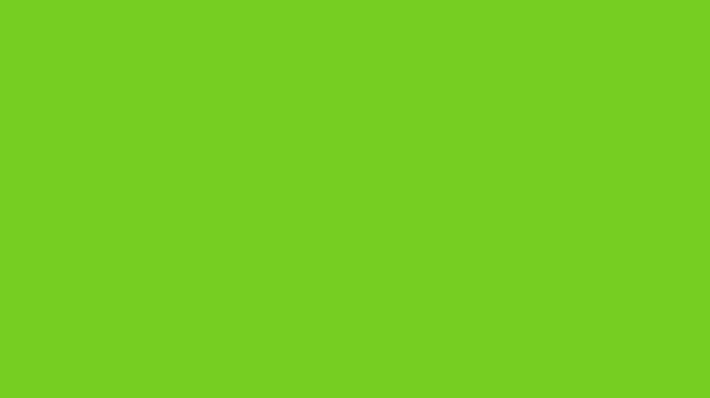 Black mouse cursor arrow clicking animation on a green screen background.