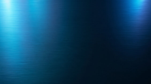 Dark Blue Brushed Metal Texture with Glowing Lights