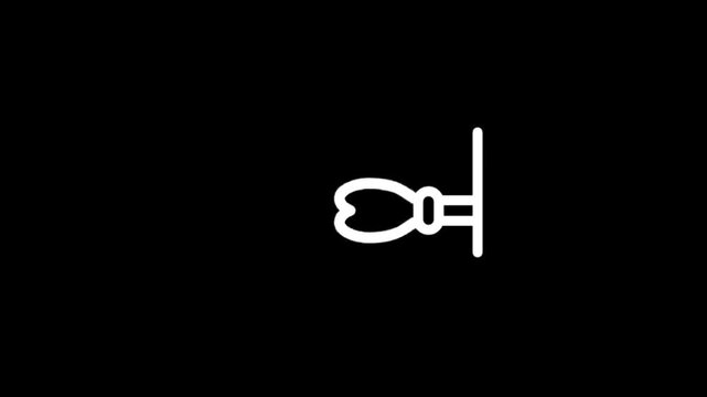 Animated white key icons on a black background, representing access and security