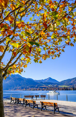 Fototapeta premium famous landscape at the tegernsee lake - bavaria