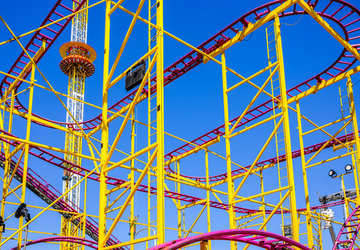 typical tracks of a rollercoaster