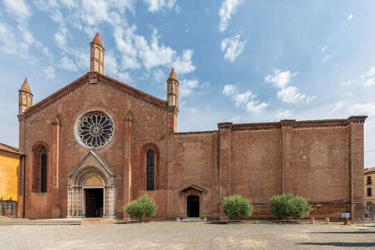 historic Church of San Francesco, situated on Piazza San Francesco d'Assisi in Mantua, Lombardy, Italy
