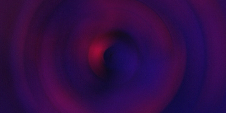 Radial motion blur abstract background in deep purple and magenta hues for web design.