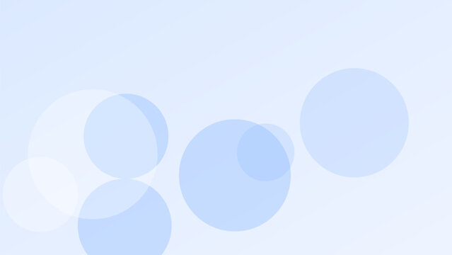 Soft blue bokeh background, light abstract circle gradient banner, elegant translucent dot wallpaper design