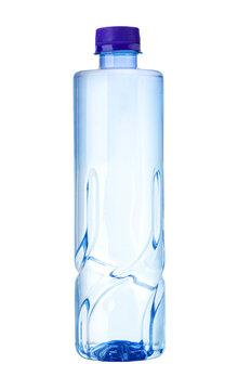 Clear plastic bottle with refreshing drinking water