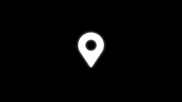 Map pointer icon set with pin symbols for navigation and location markers